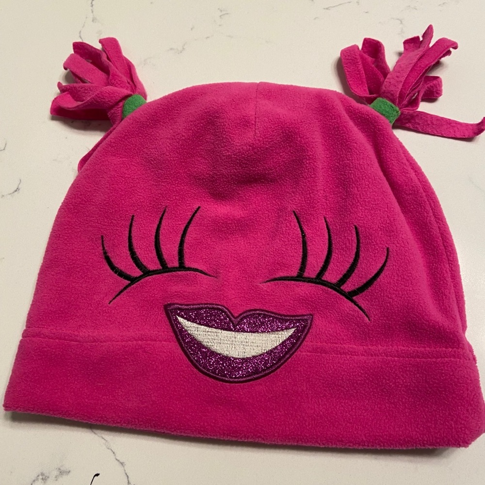 Pink face hat